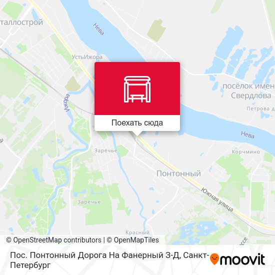 Карта Пос. Понтонный Дорога На Фанерный З-Д
