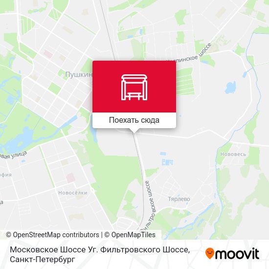 Карта Московское Шоссе Уг. Фильтровского Шоссе