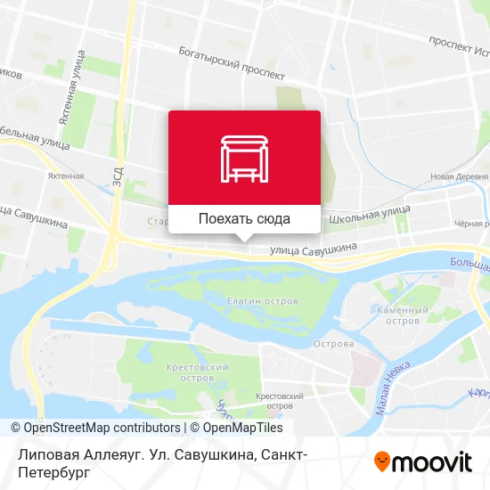 Карта Липовая Аллеяуг. Ул. Савушкина