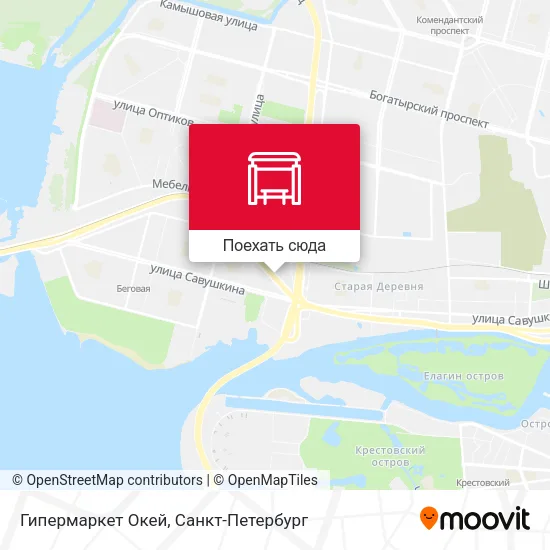 Карта Гипермаркет Окей