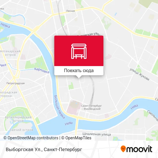 Карта Выборгская Ул.