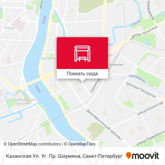 Карта Казанская Ул. Уг. Пр. Шаумяна