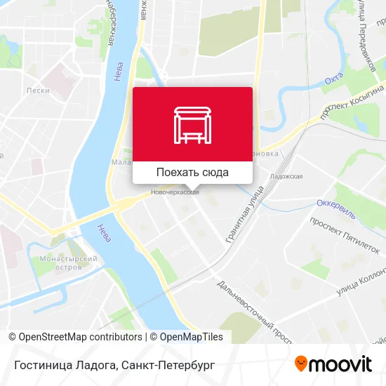 Карта Гостиница Ладога
