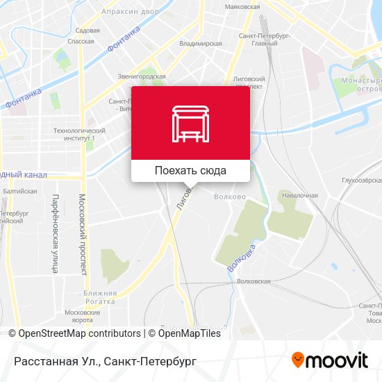 Карта Расстанная Ул.