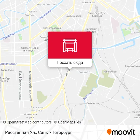 Карта Расстанная Ул.