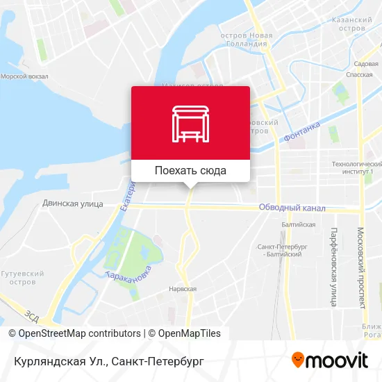 Карта Курляндская Ул.