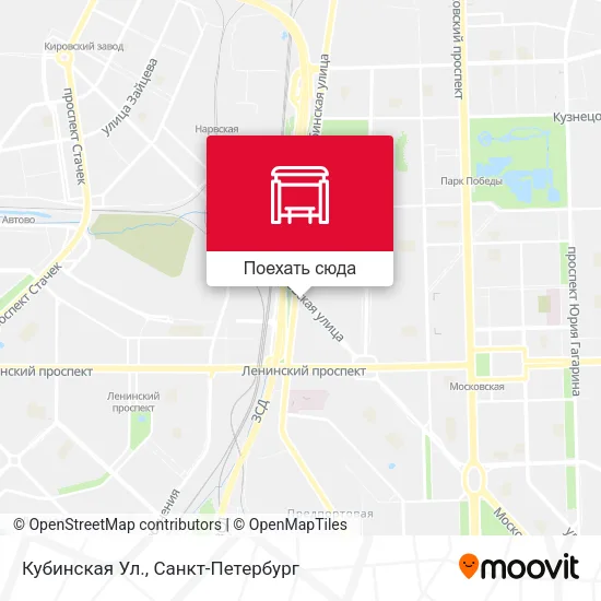 Карта Кубинская Ул.