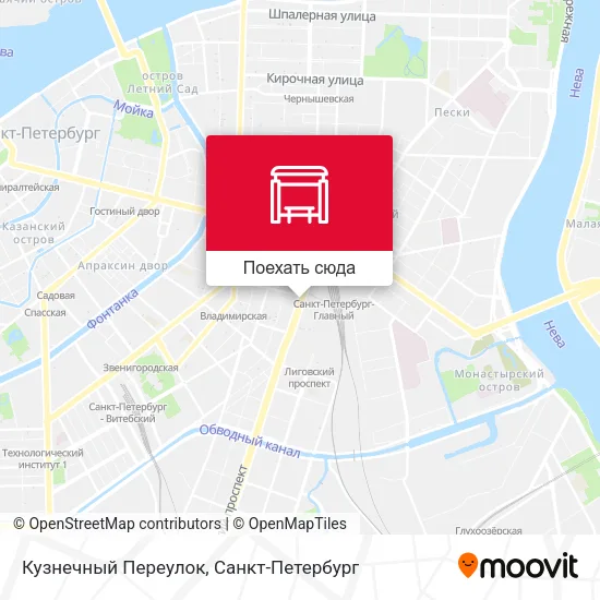 Карта Кузнечный Переулок
