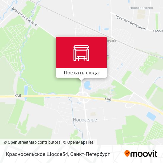 Спб красносельское шоссе карта