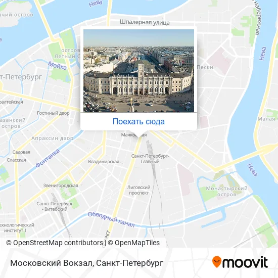 Карта Московский Вокзал