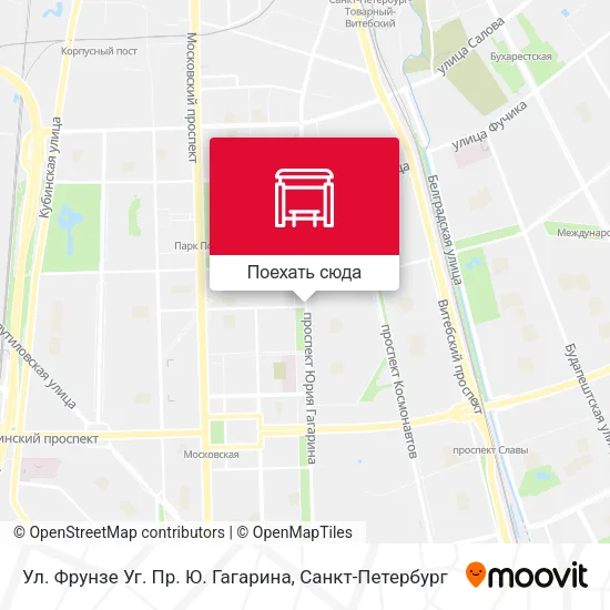 Карта Ул. Фрунзе Уг. Пр. Ю. Гагарина