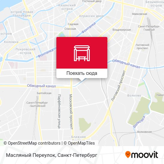 Карта Масляный Переулок