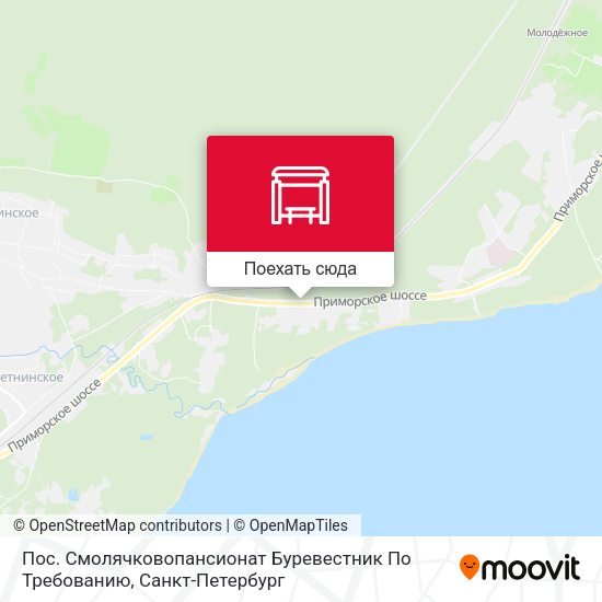 Карта Пос. Смолячковопансионат Буревестник  По Требованию