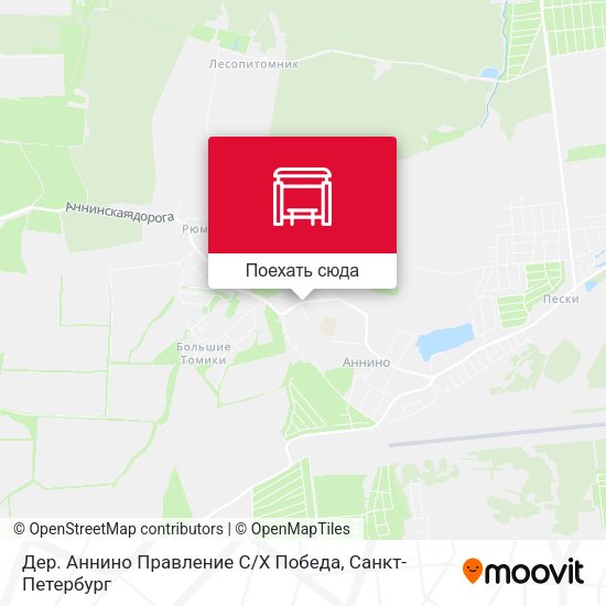 Карта Дер. Аннино Правление С / Х Победа