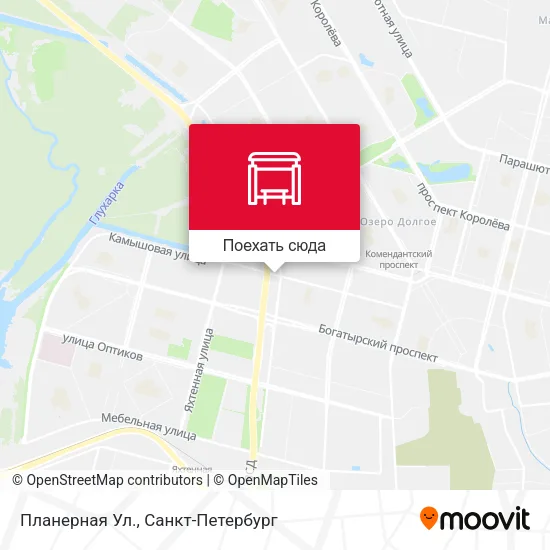 Карта Планерная Ул.