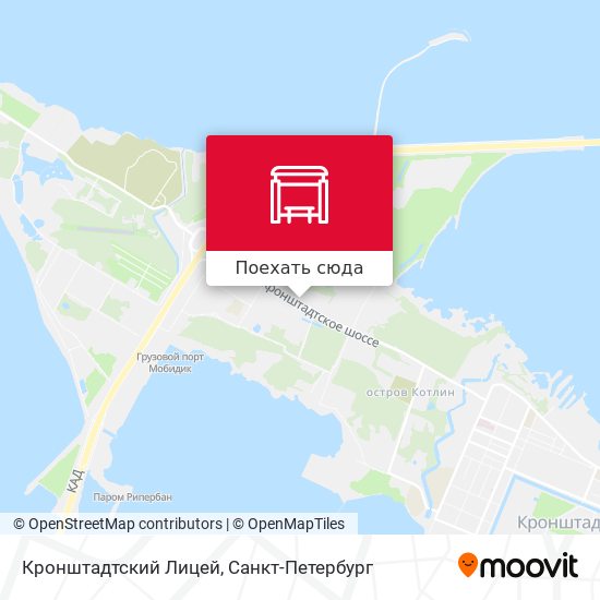 Карта Кронштадтский Лицей