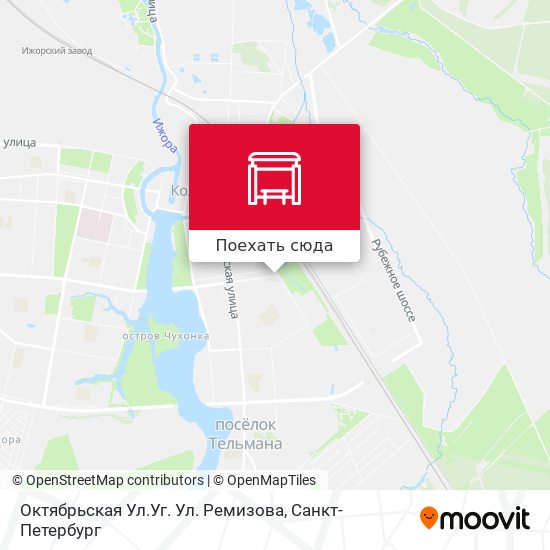 Карта Октябрьская Ул.Уг. Ул. Ремизова