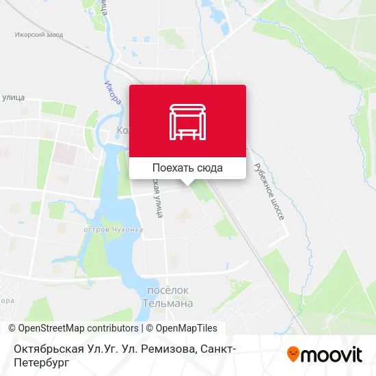 Карта Октябрьская Ул.Уг. Ул. Ремизова