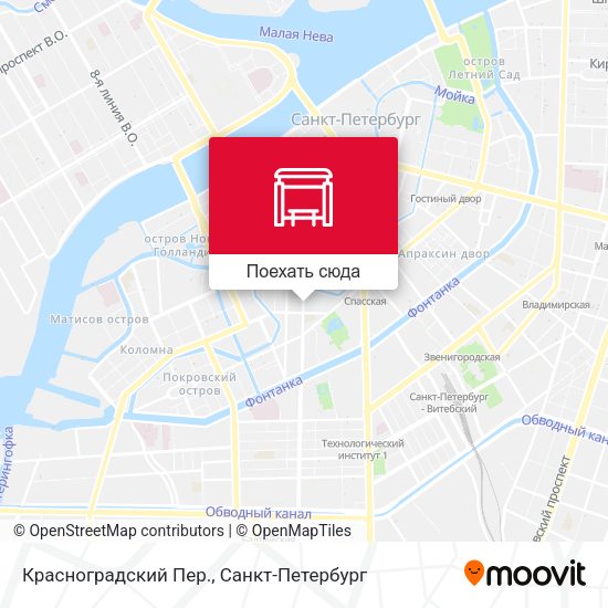 Карта Красноградский Пер.