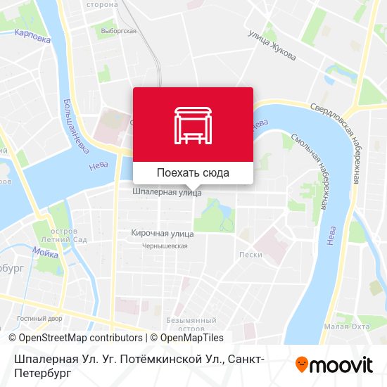 Карта Шпалерная Ул. Уг. Потёмкинской Ул.