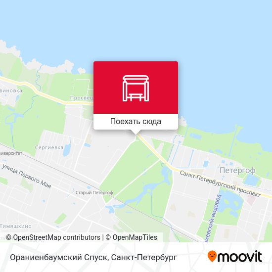 Карта Ораниенбаумский Спуск
