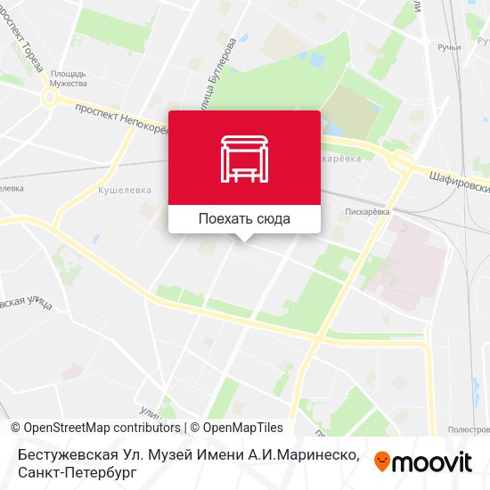 Карта Бестужевская Ул. Музей Имени А.И.Маринеско