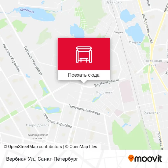 Карта Вербная Ул.