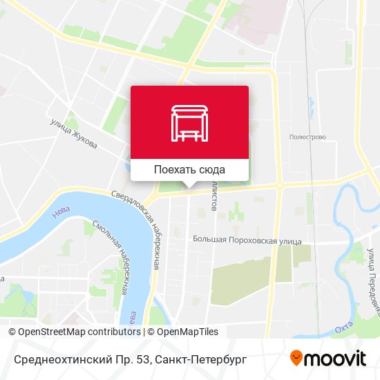 Карта Среднеохтинский Пр. 53