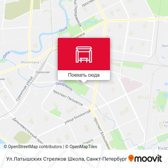 Карта Ул.Латышских Стрелков Школа