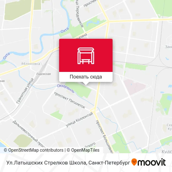 Карта Ул.Латышских Стрелков Школа