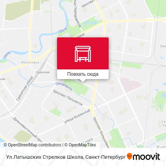 Карта Ул.Латышских Стрелков Школа