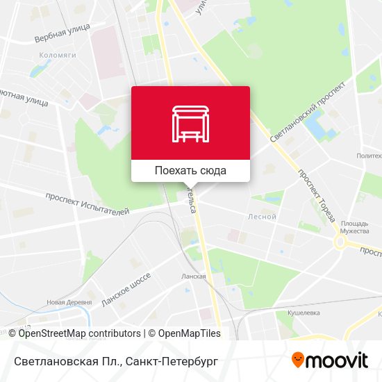 Карта Светлановская Пл.