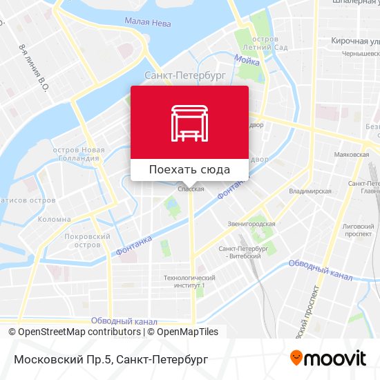 Карта Московский Пр.5