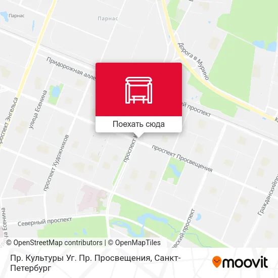 Карта Пр. Культуры Уг. Пр. Просвещения