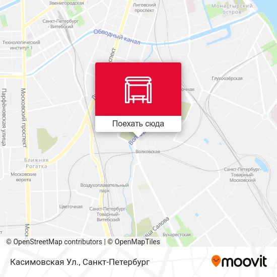 Карта Касимовская Ул.