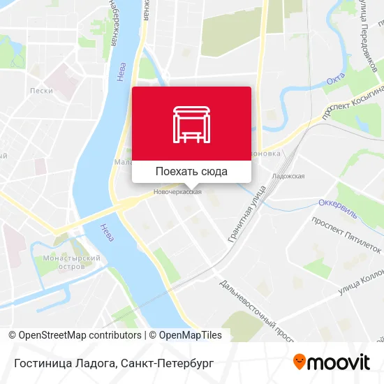 Карта Гостиница Ладога