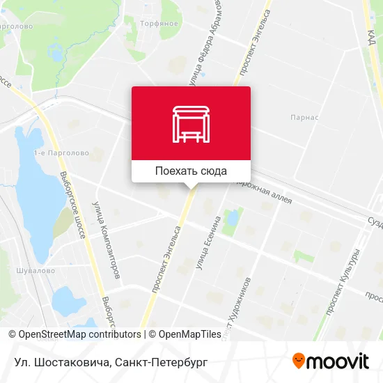 Карта Ул. Шостаковича