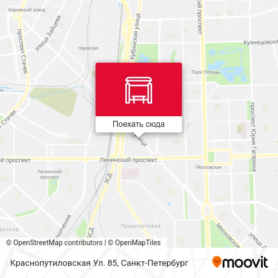 Карта Краснопутиловская Ул. 85