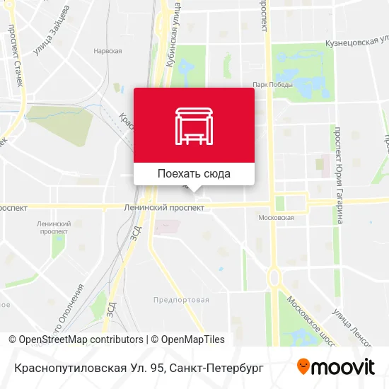 Карта Краснопутиловская Ул. 95