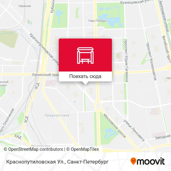 Карта Краснопутиловская Ул.