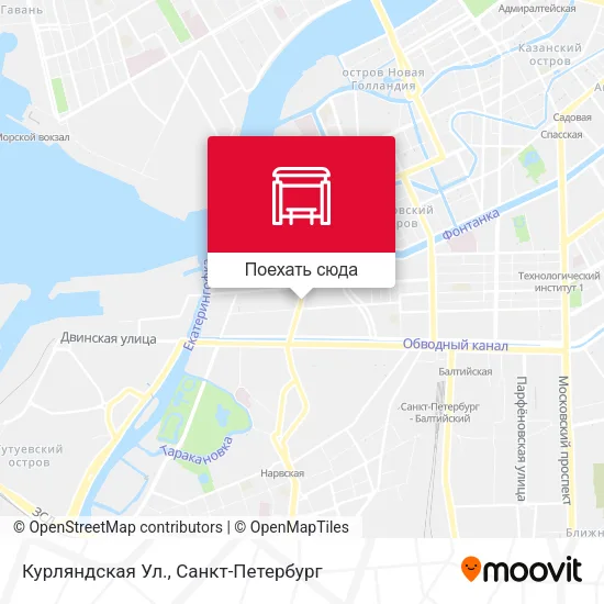 Карта Курляндская Ул.