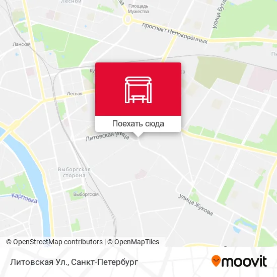 Карта Литовская Ул.