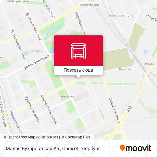 Карта Малая Бухарестская Ул.