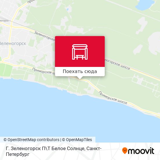 Карта Г. Зеленогорск П\Т Белое Солнце