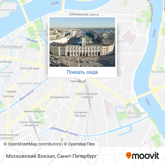 Карта Московский Вокзал