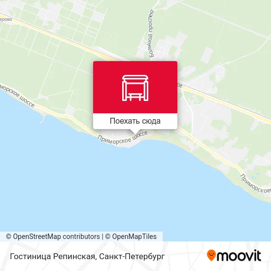 Карта Гостиница Репинская