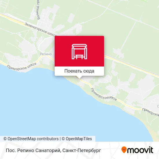 Карта Пос. Репино Санаторий