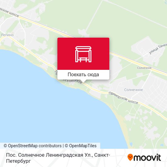 Карта Пос. Солнечное Ленинградская Ул.