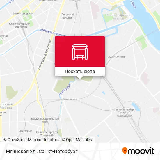 Карта Мгинская Ул.
