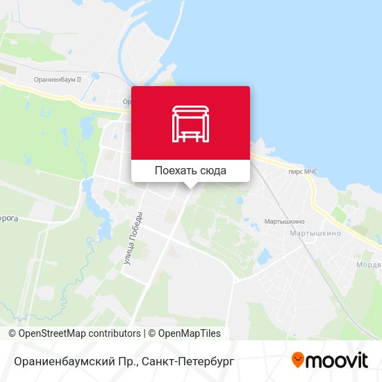 Карта Ораниенбаумский Пр.